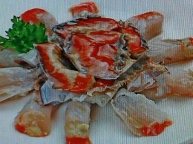 宁波小吃：红膏咸枪蟹